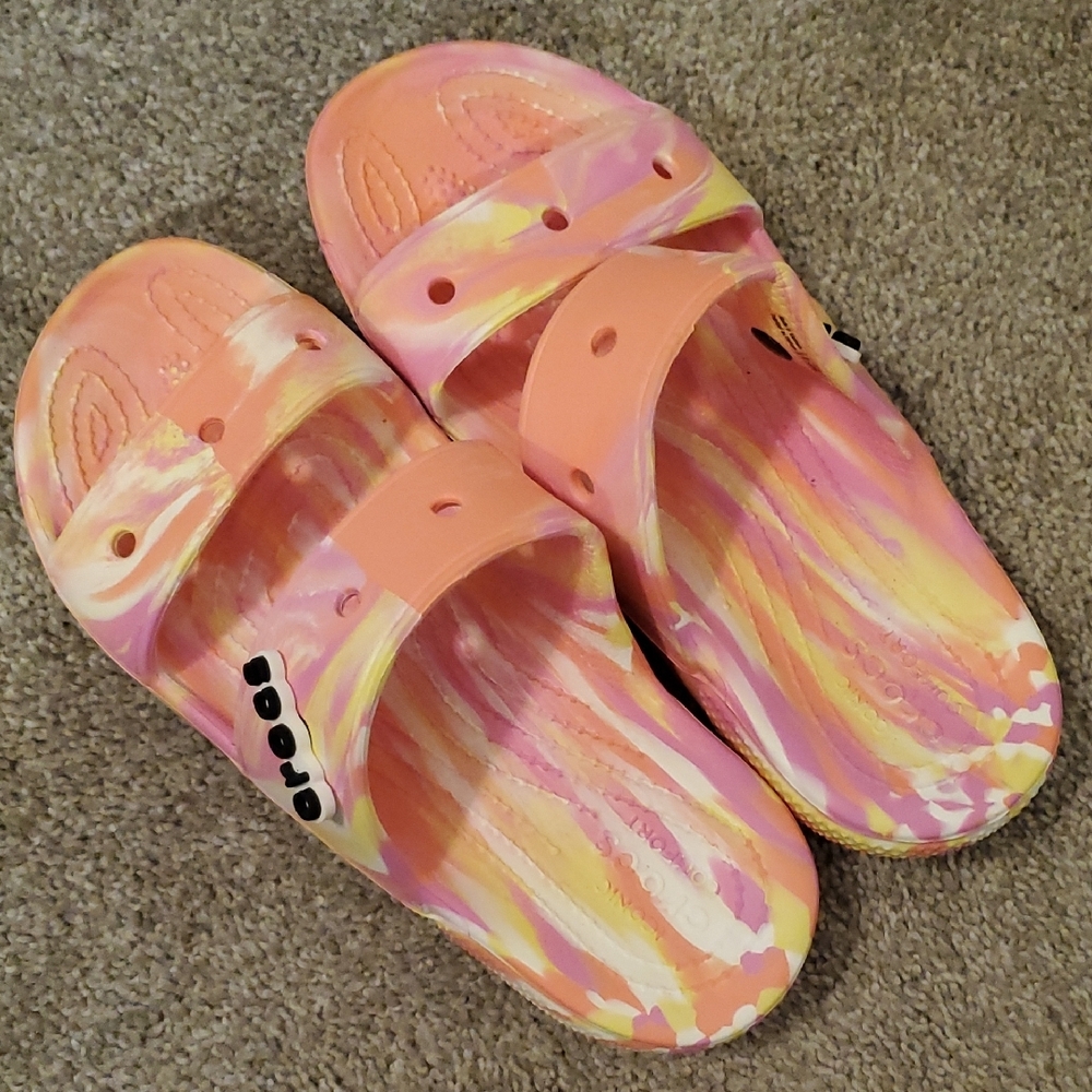 CROCS Multicolor Slide Sandals